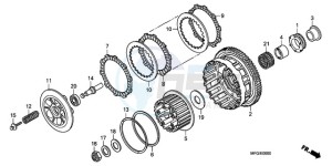 CB600FAA Europe Direct - (ED / ABS) drawing CLUTCH