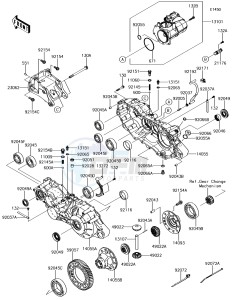 MULE PRO-DX KAF1000EHF EU drawing Gear Box