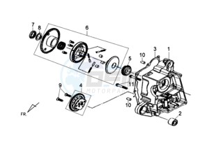 FIDDLE II 50 drawing CRANKCASE RIGHT / OIL PUMP