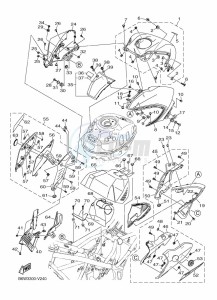 MT-03 MTN320-A (B6W4) drawing FUEL TANK 2