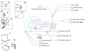 Tuono 1000 v4 R Std APRC drawing Electrical system II