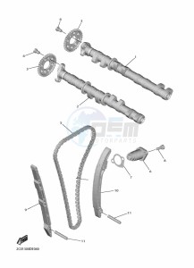 YZF600 YZF-R6 (BN6S) drawing CAMSHAFT & CHAIN