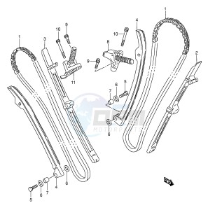 VL1500 (E2) drawing CAM CHAIN