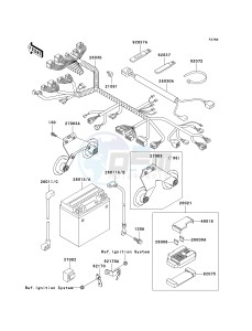 VN 1500 D[VULCAN 1500 CLASSIC] (D1-D2) [VULCAN 1500 CLASSIC] drawing CHASSIS ELECTRICAL EQUIPMENT