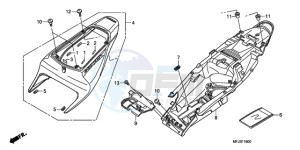 CBR600RA9 Europe Direct - (ED / ABS MME) drawing REAR COWL