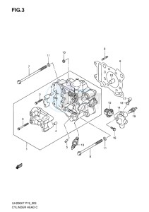 UH200G BURGMAN EU drawing CYLINDER HEAD