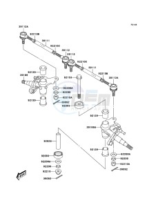 KFX50 KSF50A6F EU drawing Knuckle Arm