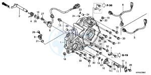 TRX420FMC drawing REAR CRANKCASE COVER