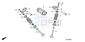 CBF125MA Europe Direct - (ED) drawing CAMSHAFT/VALVE