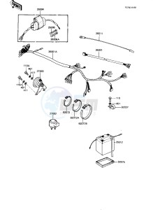 KE 175 D [KE175] (D4-D5) [KE175] drawing CHASSIS ELECTRICAL EQUIPMENT -- 82-83 KE175-D4_D5- -