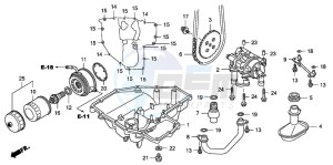 CB1300S CB1300SUPER FOUR drawing OIL PAN/OIL PUMP