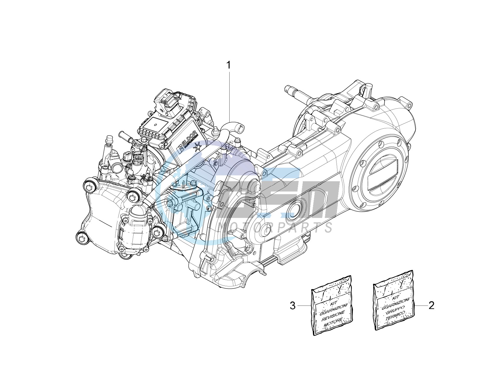 Engine, assembly