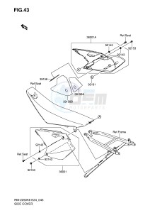 RM-Z250 (E24) drawing SIDE COVER