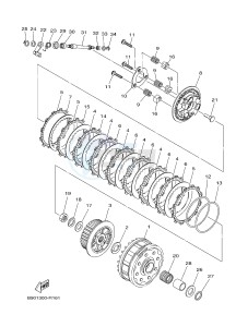 MTN850-A MTN-850-A MT-09 ABS (BS21) drawing CLUTCH