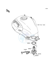 VERSYS KLE650CDF XX (EU ME A(FRICA) drawing Fuel Pump