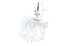 Scarabeo 125-200 e2 (eng. piaggio) drawing Chain tensioner