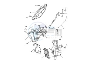 YZ 250 drawing SIDE COVERS