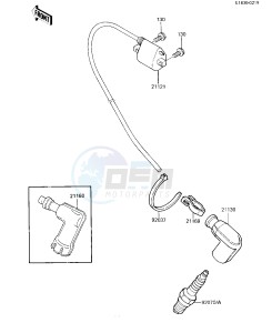 KX 60 B [KX60] (B1-B4) [KX60] drawing IGNITION SYSTEM