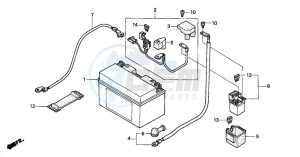 CBR900RR FIRE BLADE drawing BATTERY (CBR900RRY,1/RE1)