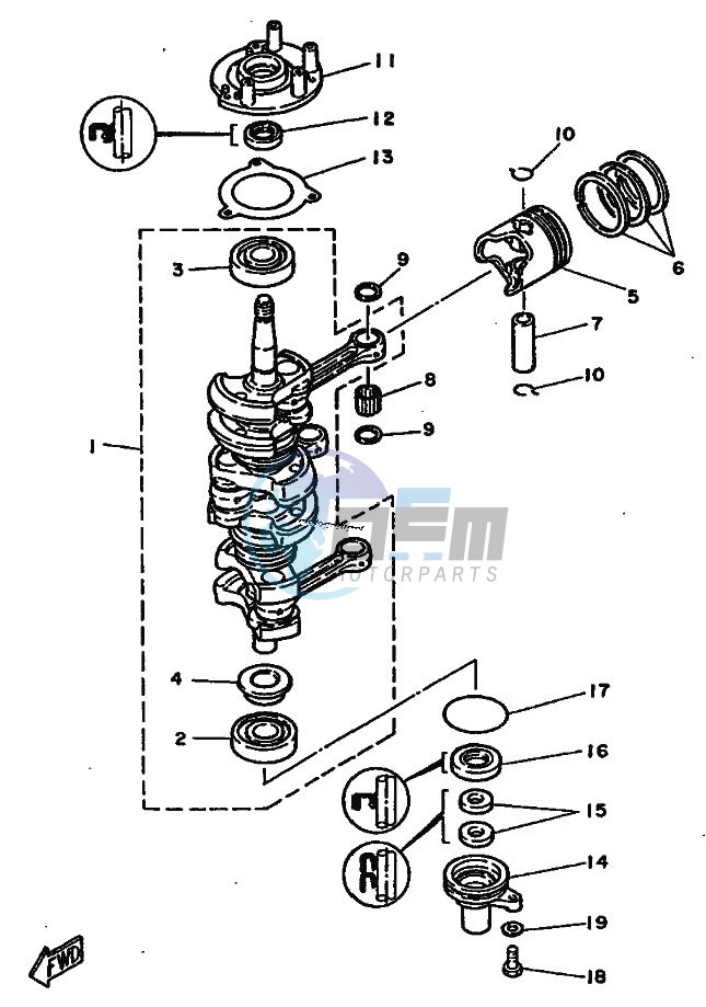 CRANKSHAFT--PISTON