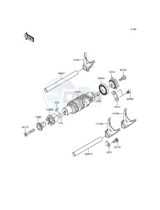 VERSYS_650 KLE650EFF XX (EU ME A(FRICA) drawing Gear Change Drum/Shift Fork(s)