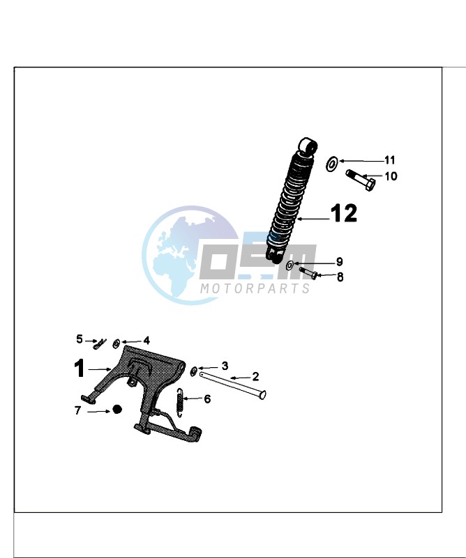 REAR SHOCK AND STAND