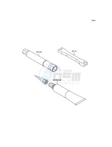 KLX450R KLX450ADF EU drawing Owner's Tools