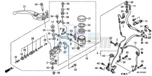 CBR600RA9 E / ABS MME drawing FR. BRAKE MASTER CYLINDER (CBR600RA)