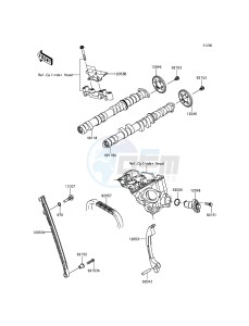 NINJA_ZX-6R ZX636EFFA FR GB XX (EU ME A(FRICA) drawing Camshaft(s)/Tensioner