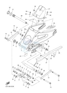 YZF-R6 600 R6 (2CX4 2CX5) drawing REAR ARM