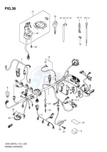 GSX1250FA (E21) drawing WIRING HARNESS (GSX1250FAL1 E24)