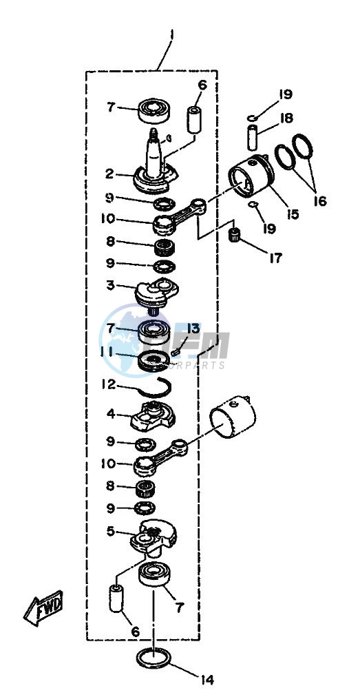 CRANKSHAFT--PISTON