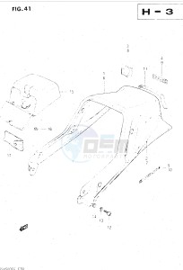 GSX500E (E39) drawing SEAT TAIL COVER (GSX500ESE)