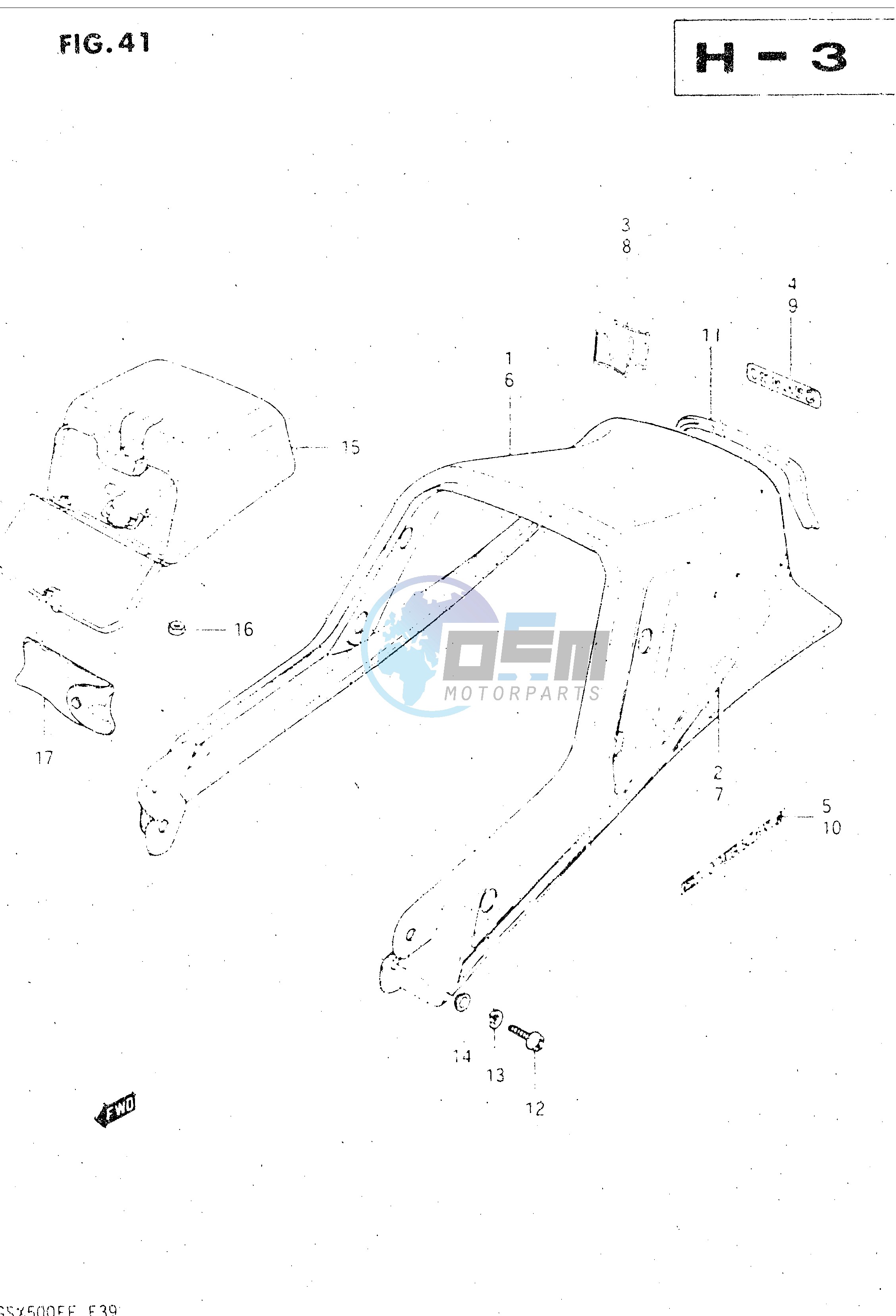 SEAT TAIL COVER (GSX500ESE)