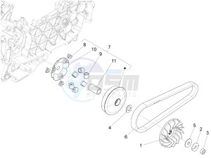 125 4T 3V ie Primavera (EMEA) (Ch, IT) drawing Driving pulley