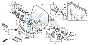 GL1500SE GOLDWING SE drawing WIND SCREEN (GL1500SE)