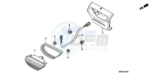 TRX250TMB drawing TAILLIGHT