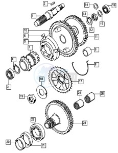 STREETMATE_24-45kmh_K3-K7 50 K3-K7 drawing Crankshaft