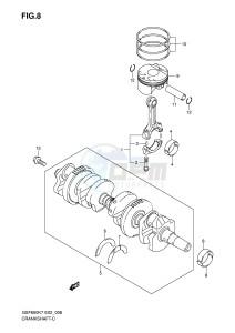 GSF650 (E2) Bandit drawing CRANKSHAFT