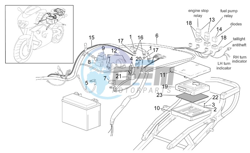 Rear electrical system