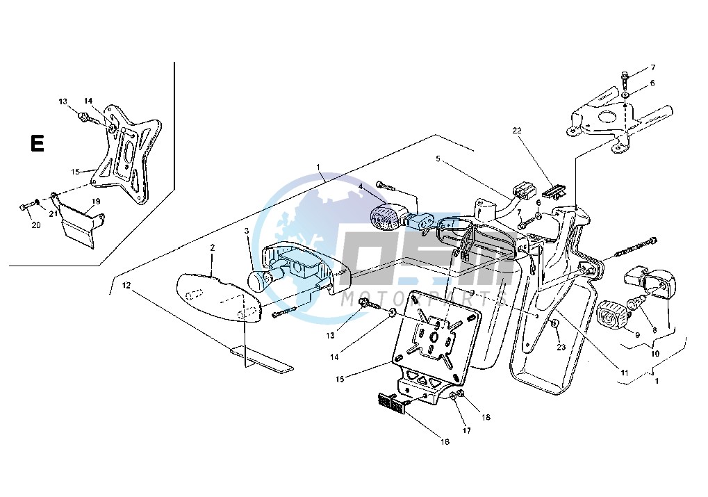 PLATE HOLDER-TAILLIGHT