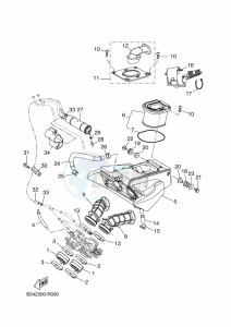 XSR700 MTM690D (BCN1) drawing INTAKE