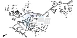 CBR600F3 drawing WIRE HARNESS