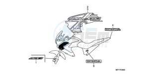 XL700VA9 France - (F / ABS CMF SPC) drawing MARK