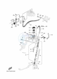 XSR900 MTM890-U (BMS1) drawing REAR MASTER CYLINDER