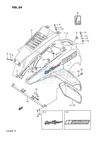 LT230E (E1) drawing FRONT FENDER (MODEL L M)