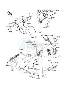 Z750 ZR750LBF FR GB XX (EU ME A(FRICA) drawing Muffler(s)