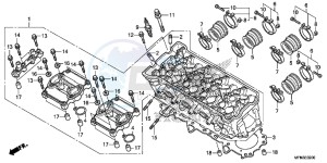 CB1000RD CB1000R UK - (E) drawing CYLINDER HEAD