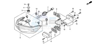 CBR125R drawing TAILLIGHT