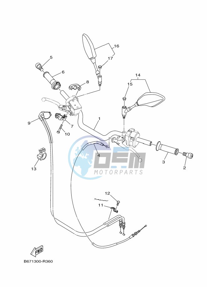 STEERING HANDLE & CABLE